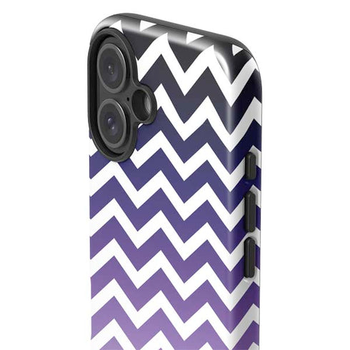 Chevron Purple Ombre iPhone 16 Plus Impact Case